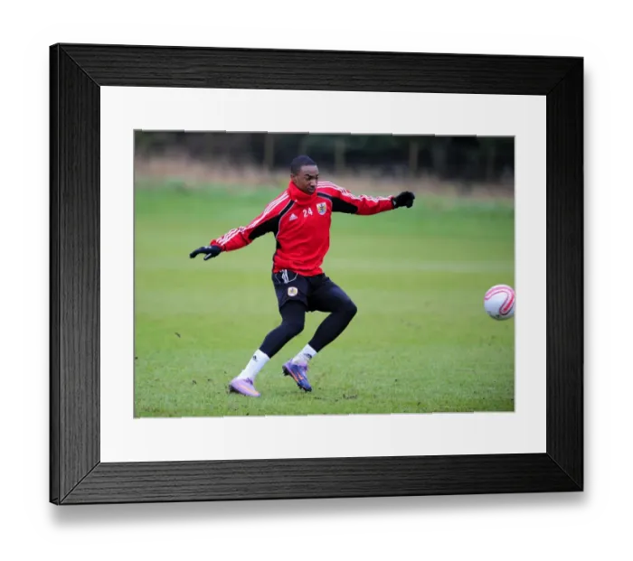 Framed Print : Bristol City First Team Training - January 13, 2011 (Season 10-11)