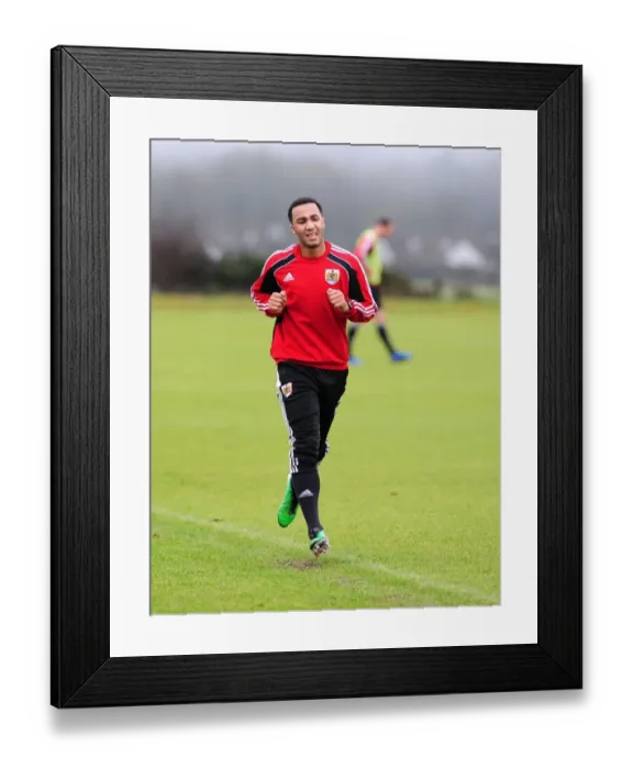 Framed Print : Bristol City First Team Training: January 13, 2011 - Season 10-11