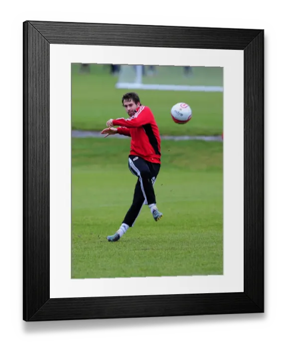 Framed Print : Bristol City First Team Training - January 13, 2011 (Season 10-11)