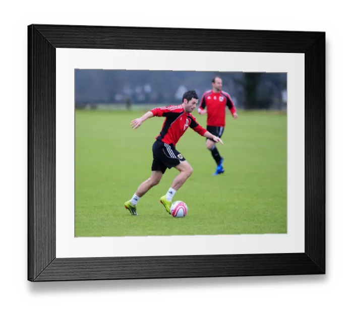 Framed Print : Bristol City First Team Training - January 13, 2011 (Season 10-11)