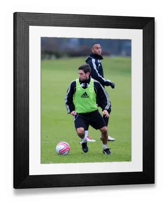 Framed Print : Bristol City First Team Training: January 13, 2011 - Season 10-11