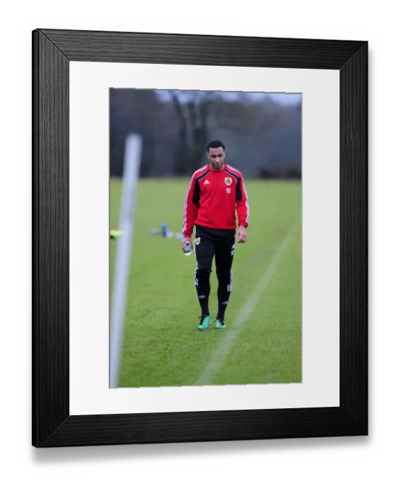 Framed Print : Bristol City First Team Training: January 13, 2011 - Season 10-11