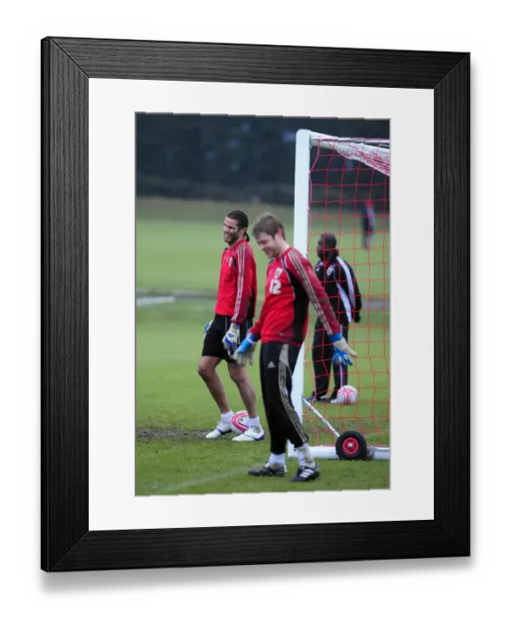 Framed Print : Bristol City First Team Training: January 13, 2011 - Season 10-11