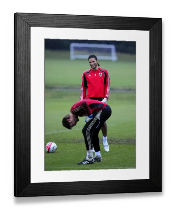 Framed Print : Bristol City First Team Training - January 13, 2011 (Season 10-11)