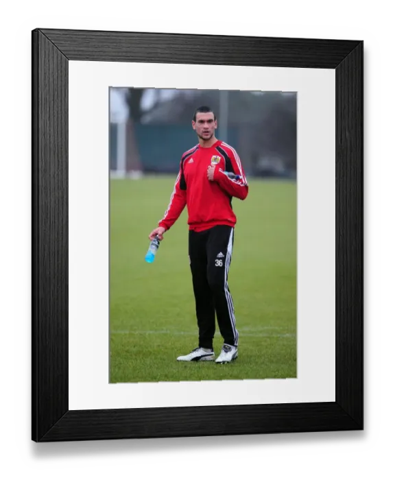 Framed Print : Bristol City First Team Training: January 13, 2011 - Season 10-11