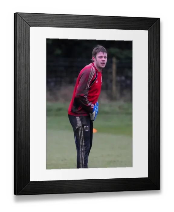 Framed Print : Bristol City First Team: Kicking Off Season 10-11 with Intensive Training (January 13, 2011)
