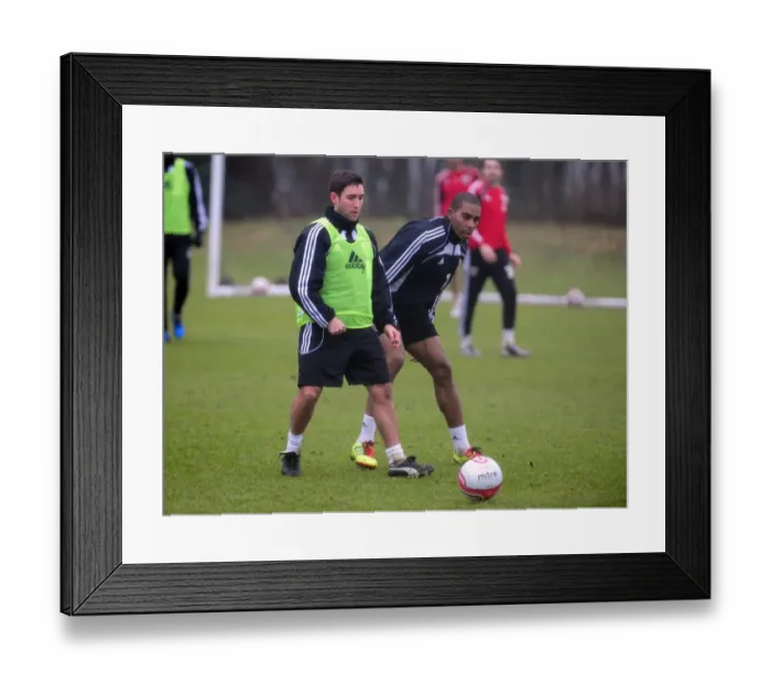 Framed Print : Behind the Scenes: Bristol City First Team Gears Up for Season 10-11 (January 13, 2011)