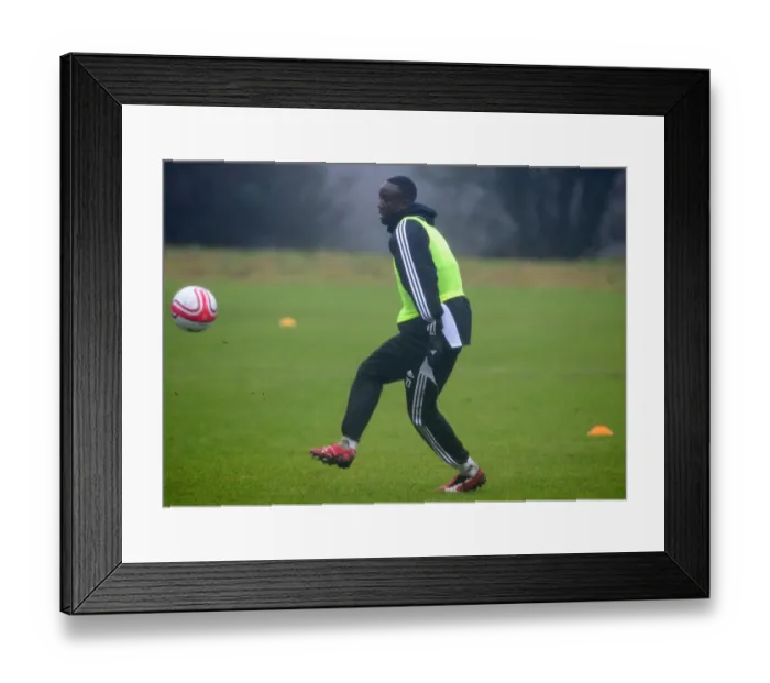 Framed Print : Bristol City First Team: Gearing Up for the 2010-11 Season (January 13, 2011): Training Session