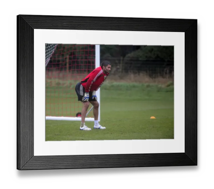 Framed Print : Behind the Scenes: Bristol City First Team Gears Up for Season 10-11 Training (January 13, 2011)
