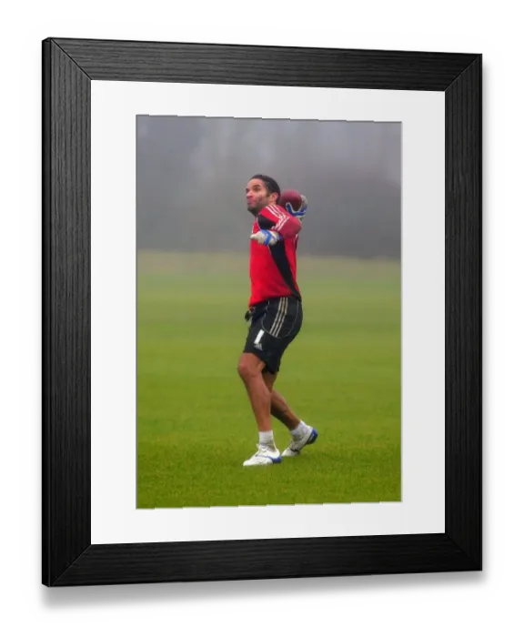 Framed Print : Bristol City First Team: Gearing Up for Season 10-11 - January 13, 2011 Training: Preparing for the Big League Comeback
