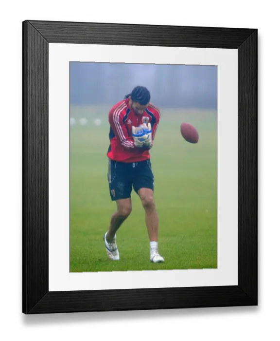 Framed Print : Bristol City First Team Training: January 13, 2011 - Season 10-11
