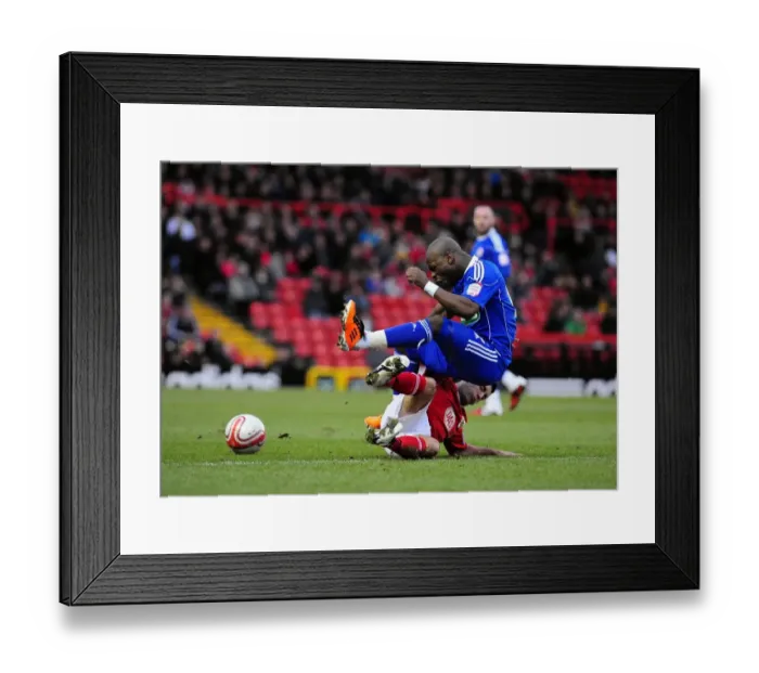Framed Print : Johnson vs. Lita: Intense Championship Showdown - Bristol City's Lee Johnson Tackles Middlesbrough's Leroy Lita (January 15, 2011) Framed Print : Johnson vs. Lita: Intense Championship Showdown - Bristol City's Lee Johnson Tackles Middlesbrough's Leroy Lita (January 15, 2011)