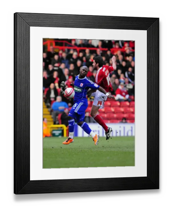 Framed Print : Bristol City vs. Middlesbrough: Cole Skuse vs. Leroy Lita's Intense Battle in the Championship (15 / 01 / 2011) Framed Print : Bristol City vs. Middlesbrough: Cole Skuse vs. Leroy Lita's Intense Battle in the Championship (15 / 01 / 2011)