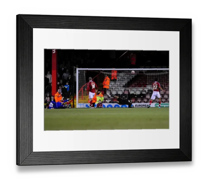 Framed Print : Barry Robson Scores Past David James: Middlesbrough Triumph Over Bristol City in Championship Clash at Ashton Gate, 2011 Framed Print : Barry Robson Scores Past David James: Middlesbrough Triumph Over Bristol City in Championship Clash at Ashton Gate, 2011