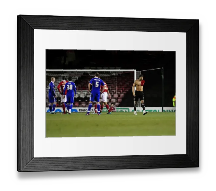 Framed Print : Bristol City's David James: Shockingly Red-Carded Against Middlesbrough in Championship Match (15 / 01 / 2011)