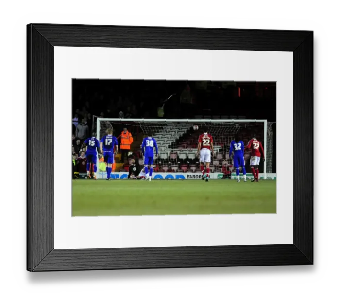 Framed Print : Middlesbrough Capitalize on David James Red Card: Leroy Lita Scores Decisive Goal vs. Bristol City, Championship Match, 15th January 2011 - Ashton Gate Stadium Framed Print : Middlesbrough Capitalize on David James Red Card: Leroy Lita Scores Decisive Goal vs. Bristol City, Championship Match, 15th January 2011 - Ashton Gate Stadium