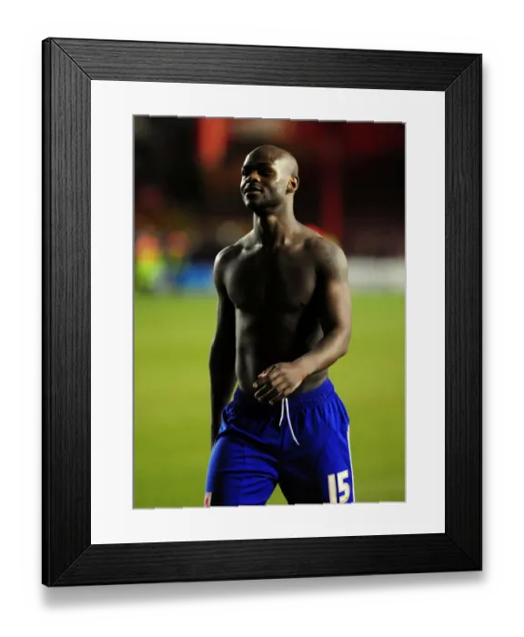Framed Print : Bristol City vs Middlesbrough: Leroy Lita Scores at Ashton Gate, Championship Football Match, 15th January 2011