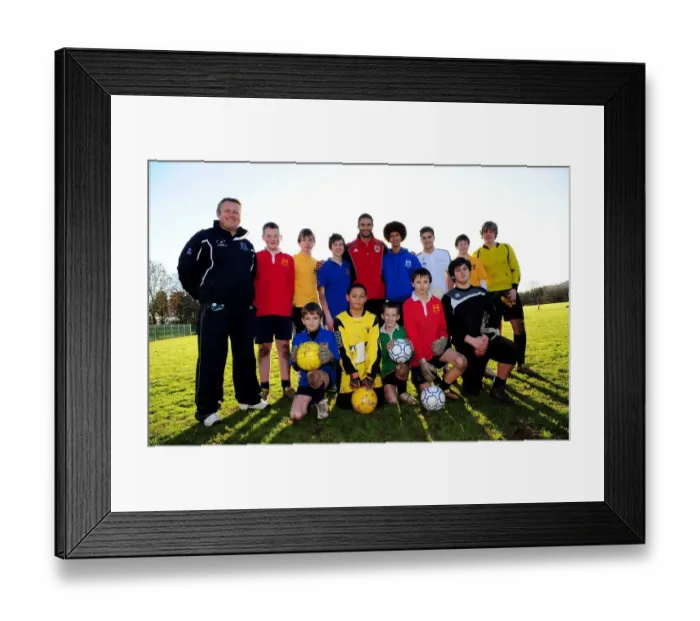 Framed Print : Bristol City First Team at Ashton Park School with David James - Season 10-11 Framed Print : Bristol City First Team at Ashton Park School with David James - Season 10-11
