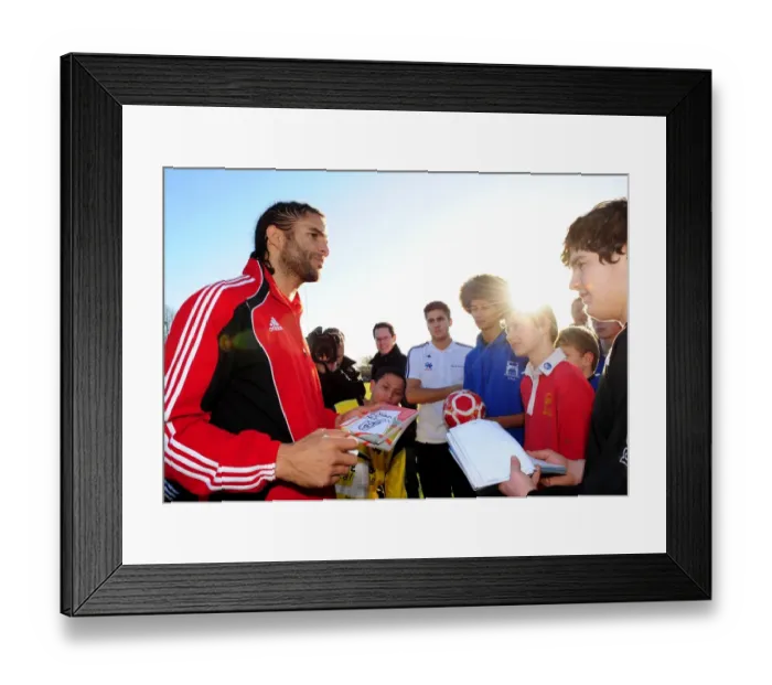 Framed Print : David James Visits Ashton Park School with Bristol City FC: A Memorable Day for Young Football Fans - Season 10-11
