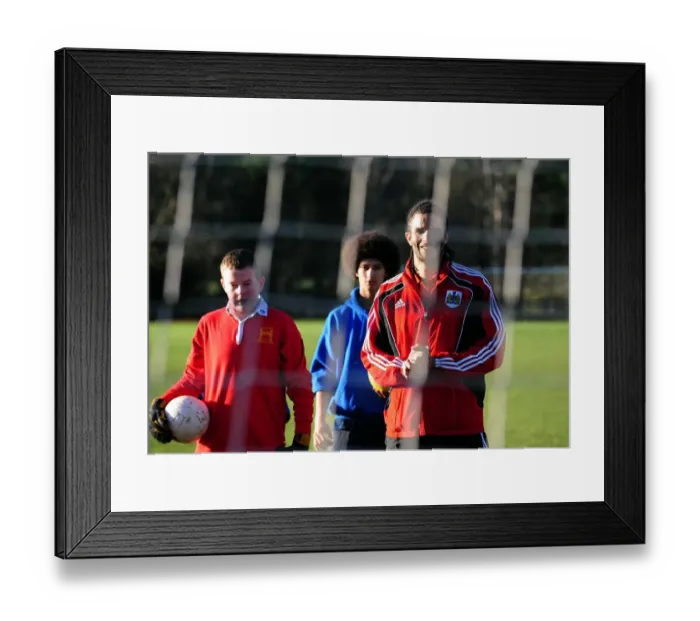 Framed Print : Bristol City First Team at Ashton Park School with David James - Season 10-11 Framed Print : Bristol City First Team at Ashton Park School with David James - Season 10-11