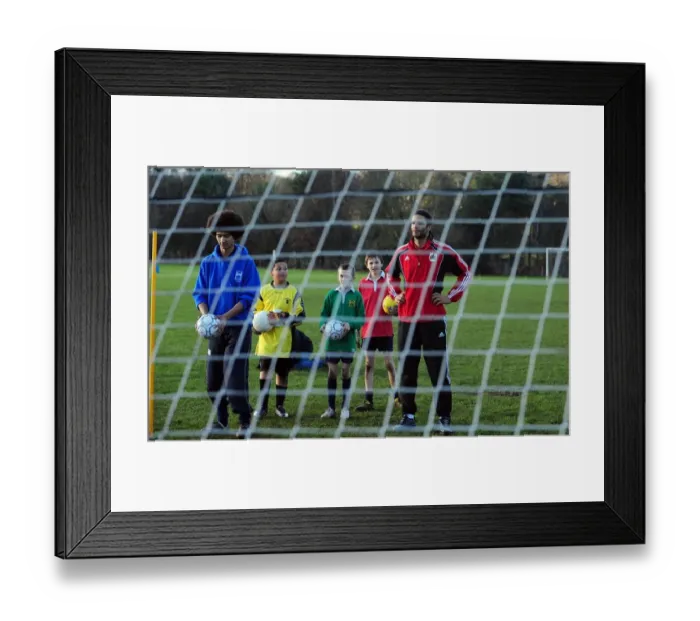 Framed Print : David James Visits Ashton Park School with Bristol City FC: A Memorable Day for Young Fans (Season 10-11)