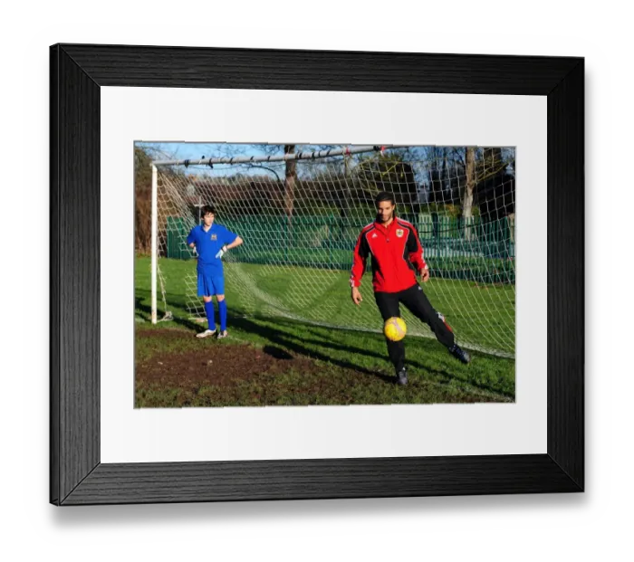 Framed Print : David James Visits Ashton Park School with Bristol City FC: A Memorable Day for Young Fans (Season 10-11)