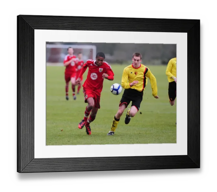 Framed Print : A Glimpse into the Future: Bristol City U18s vs. Watford U18s - Season 10-11