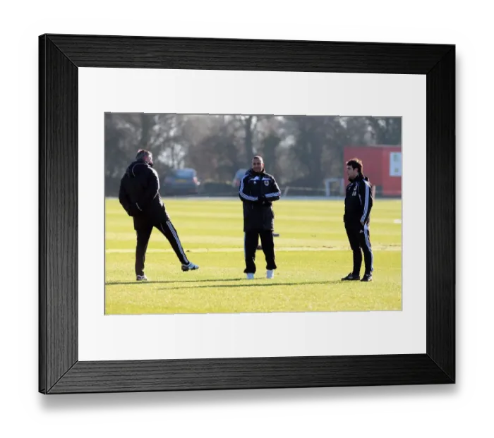 Framed Print : Bristol City First Team Training - January 2011 Framed Print : Bristol City First Team Training - January 2011