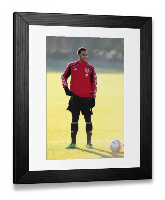 Framed Print : Bristol City First Team Training: January 2011 - Season 10-11