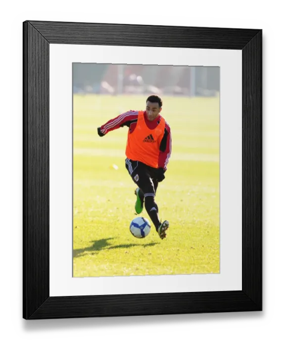 Framed Print : Bristol City First Team Training: January 2011 - Season 10-11