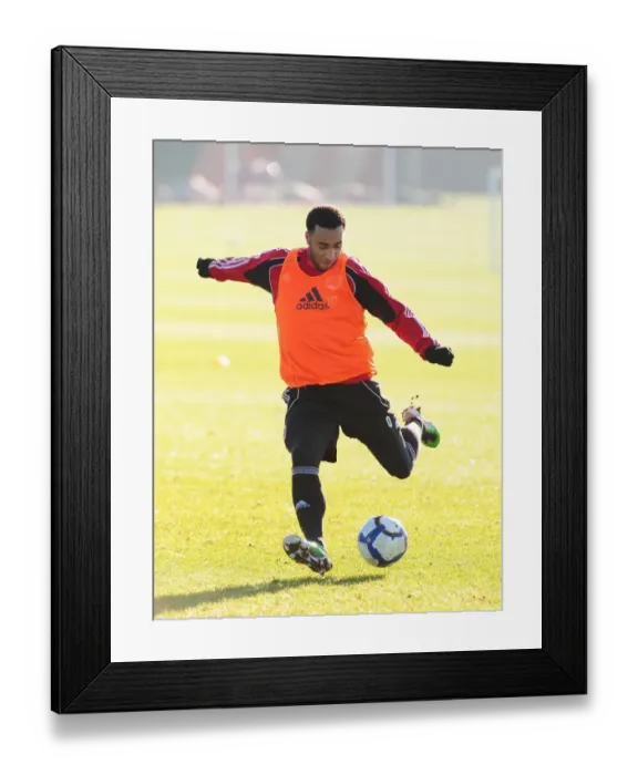 Framed Print : Bristol City First Team Training: January 2011 - Season 10-11