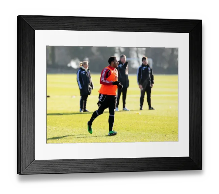 Framed Print : Bristol City First Team Training: January 2011 - Season 10-11