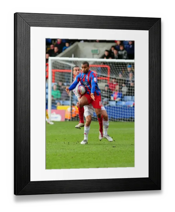 Framed Print : Battle for Supremacy: Easter vs. Caulker in Crystal Palace vs. Bristol City Championship Clash, Selhurst Park, 2011 Framed Print : Battle for Supremacy: Easter vs. Caulker in Crystal Palace vs. Bristol City Championship Clash, Selhurst Park, 2011