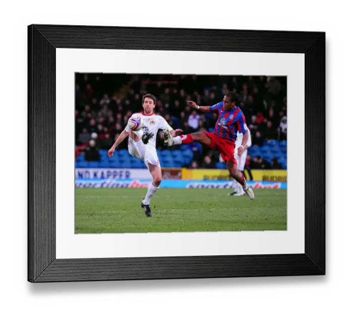 Framed Print : Battling Midfielders: Skuse vs. Danns - Championship Showdown at Selhurst Park, 2011