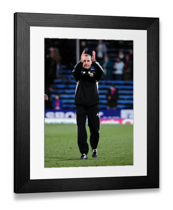 Framed Print : Keith Milen Leads Bristol City at Selhurst Park against Crystal Palace, Championship Match, 22nd January 2011