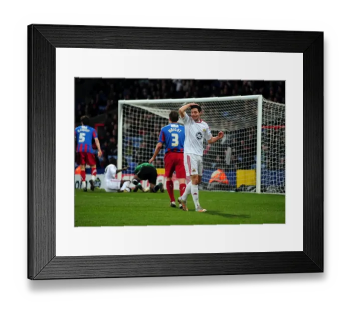 Framed Print : Ivan Sproule's Dramatic Post-Hit: A Heart-Stopping Moment from Crystal Palace vs. Bristol City (Championship, 2011) Framed Print : Ivan Sproule's Dramatic Post-Hit: A Heart-Stopping Moment from Crystal Palace vs. Bristol City (Championship, 2011)