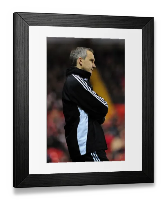 Framed Print : Bristol City vs Swansea City: Keith Milen Leads the Charge in Championship Clash at Ashton Gate Stadium (01 / 02 / 2011)