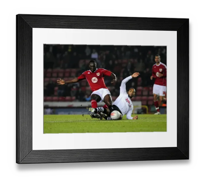 Framed Print : Championship Showdown: Damion Stewart Denies Luke Moore - Bristol City vs Swansea City (01 / 02 / 2011) Framed Print : Championship Showdown: Damion Stewart Denies Luke Moore - Bristol City vs Swansea City (01 / 02 / 2011)
