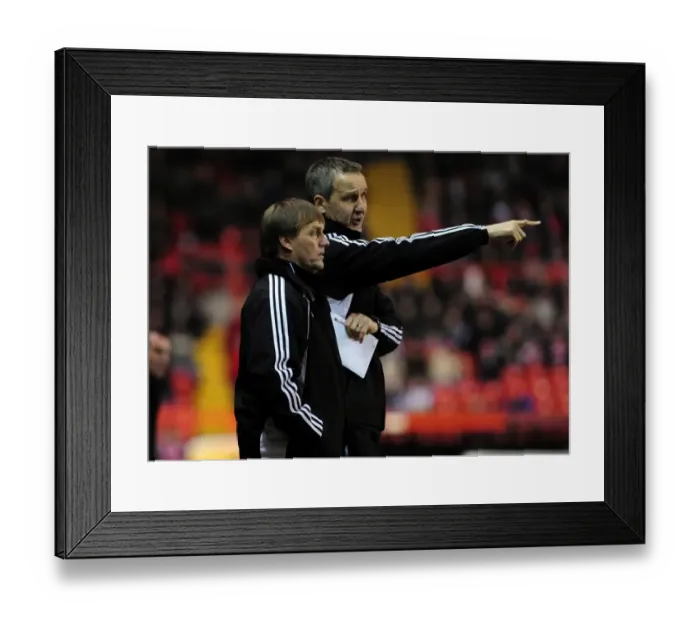 Framed Print : Bristol City FC: Keith Milen and Steve Wigley Prepare for Swansea City Clash in Championship Match, 01 / 02 / 2011 - Ashton Gate Stadium