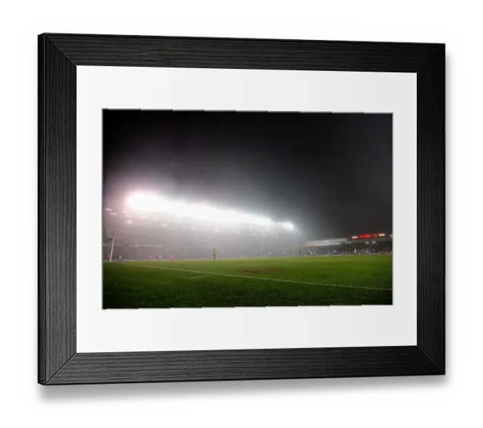 Framed Print : Misty Ashton Gate: Championship Clash between Bristol City and Swansea City (01 / 02 / 2011) Framed Print : Misty Ashton Gate: Championship Clash between Bristol City and Swansea City (01 / 02 / 2011)