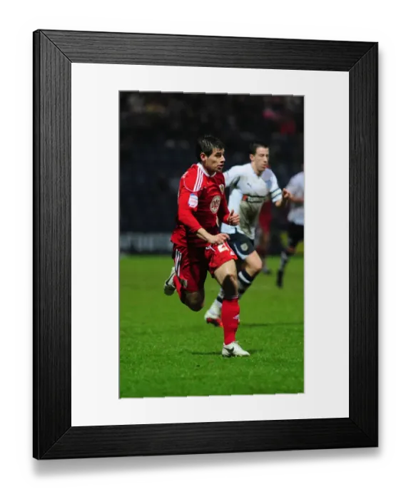 Framed Print : Championship Clash: Preston North End vs. Bristol City - 05 / 02 / 2011