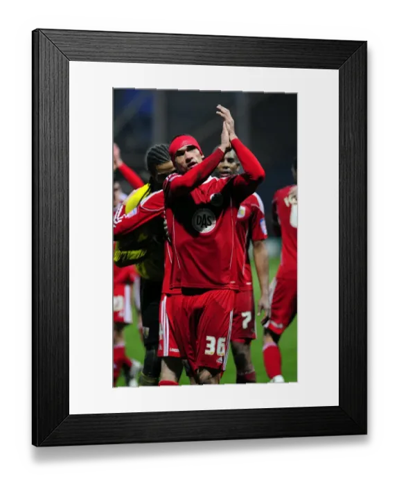 Framed Print : Steven Caulker of Bristol City Faces Off in Championship Clash at Deepdale Stadium (Preston v Bristol City, 05 / 02 / 2011)