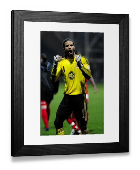 Framed Print : David James's Savory Save: Preston v Bristol City Championship Clash, 05 / 02 / 2011 Framed Print : David James's Savory Save: Preston v Bristol City Championship Clash, 05 / 02 / 2011