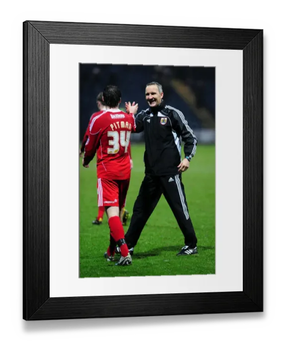 Framed Print : Bristol City Claims Championship Victory: Keith Milen's Triumph at Preston North End (05-02-2011) Framed Print : Bristol City Claims Championship Victory: Keith Milen's Triumph at Preston North End (05-02-2011)