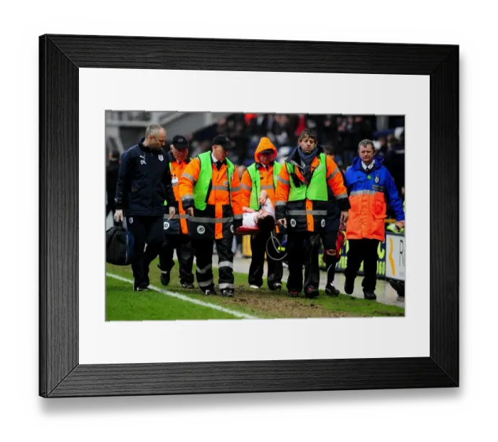 Framed Print : Preston's Conor McLaughlin Suffers Horrific Injury vs. Bristol City (05 / 02 / 2011) Framed Print : Preston's Conor McLaughlin Suffers Horrific Injury vs. Bristol City (05 / 02 / 2011)