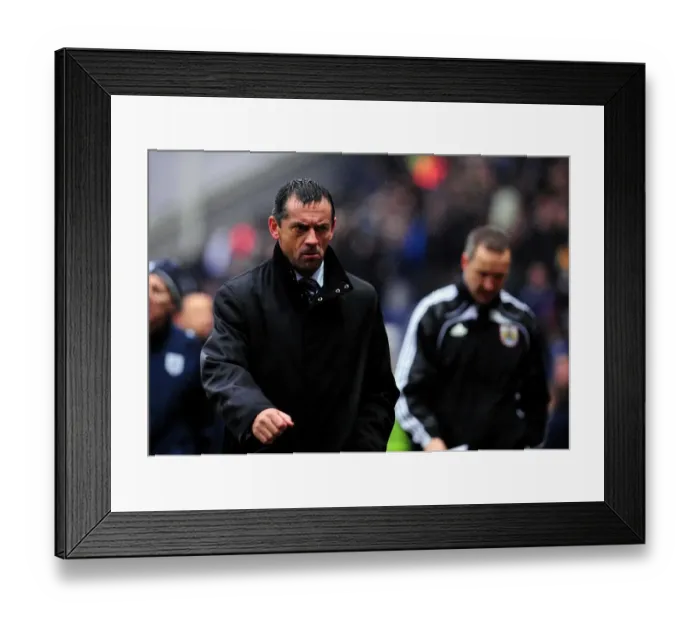 Framed Print : Phil Brown Leads Preston North End Against Bristol City in Championship Clash at Deepdale Stadium (05 / 02 / 2011) Framed Print : Phil Brown Leads Preston North End Against Bristol City in Championship Clash at Deepdale Stadium (05 / 02 / 2011)