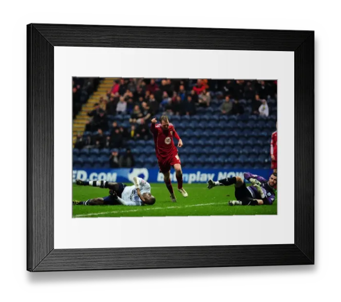 Framed Print : Euphoria Unleashed: David Clarkson's Thrilling Goal Celebration vs. Preston North End (Championship, 2011) Framed Print : Euphoria Unleashed: David Clarkson's Thrilling Goal Celebration vs. Preston North End (Championship, 2011)