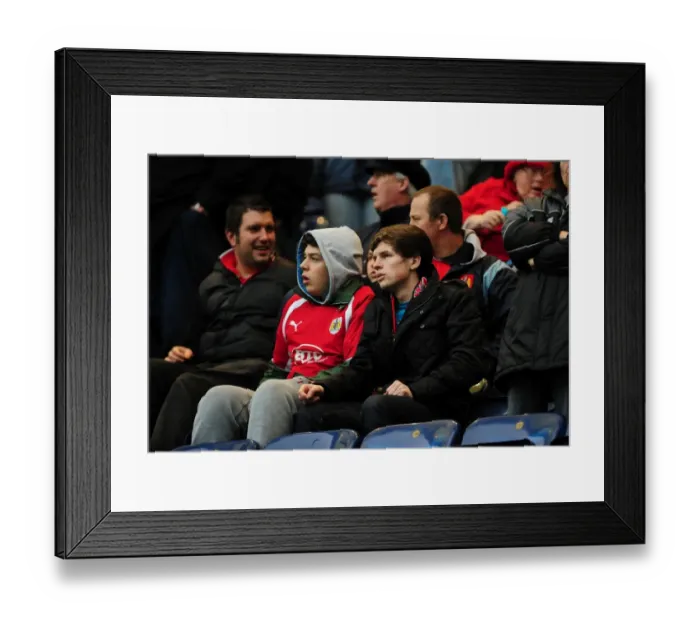 Framed Print : Championship Showdown: Bristol City Fans at Deepdale Stadium (05 / 02 / 2011) Framed Print : Championship Showdown: Bristol City Fans at Deepdale Stadium (05 / 02 / 2011)