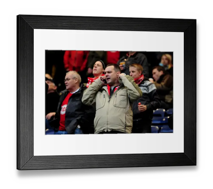 Framed Print : Championship Showdown: Passionate Bristol City Fans at Deepdale Stadium (05 / 02 / 2011) Framed Print : Championship Showdown: Passionate Bristol City Fans at Deepdale Stadium (05 / 02 / 2011)