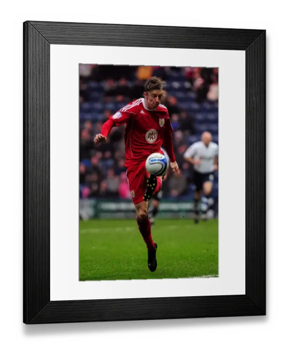 Framed Print : Championship Showdown: Martyn Woolford's Thrilling Performance for Bristol City against Preston North End at Deepdale Stadium (2011) Framed Print : Championship Showdown: Martyn Woolford's Thrilling Performance for Bristol City against Preston North End at Deepdale Stadium (2011)